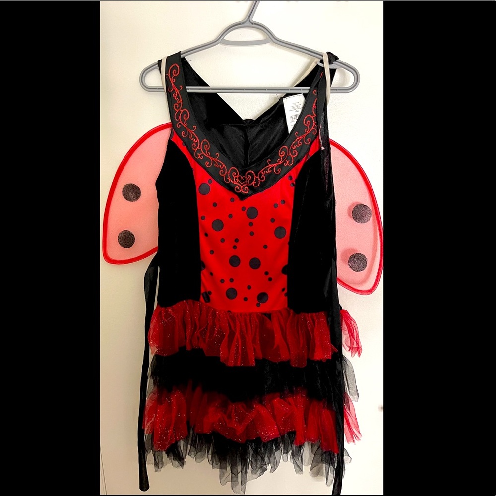 LADY BUG HALLOWEEN COSTUME 2PC  SIZE 8-10 WOMEN